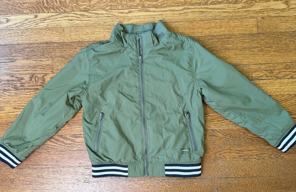 H&M Boys' Green Lined Jacket Size 7